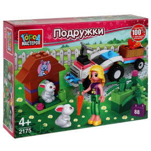 Конструктор кроличья ферма, 88 дет. Город мастеров 338066