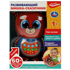 Развивающий мишка-сказочник Шаинский музыка 60 сказок,потешек, песен  в кор. Умка 338752