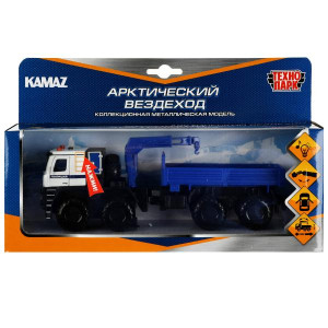 ТМ Технопарк. Машина металл свет-звук KAMAZ АРКТИЧЕСКИЙ ВЕЗДЕХОД ПОЛИЦИЯ 19 см  338049