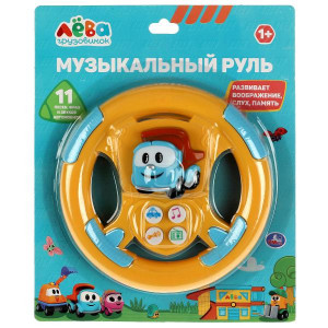 Музыкальный руль,11 песен, звуков и фраз Грузовичок Лева ,на блист. Умка 340731
