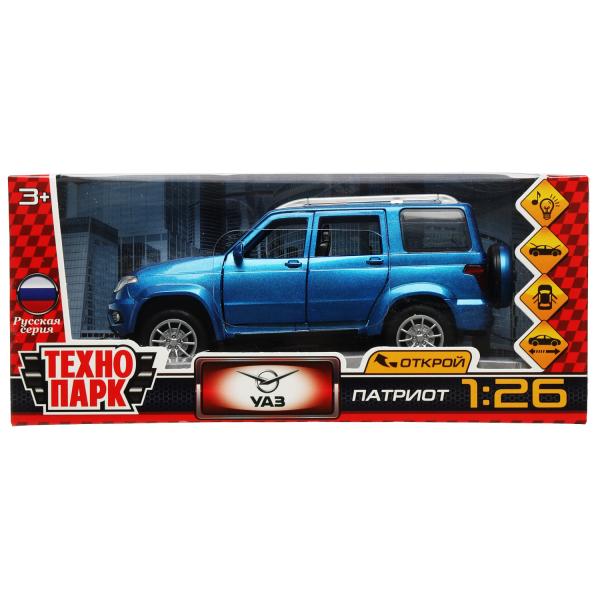 ТМ Технопарк. Машина металл свет-звук UAZ ПАТРИОТ 17,8 см, двери, инерция, син, 341156 ТМ Технопарк. Машина металл свет-звук UAZ ПАТРИОТ 17,8 см, двери, инерция, син, 341156 купить mirdetstva-gran.ru