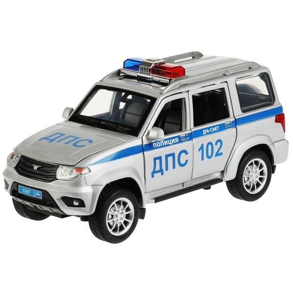 ТМ Технопарк. Машина металл свет-звук UAZ ПАТРИОТ ПОЛИЦИЯ 17,8 см, двери, инерция 341157 ТМ Технопарк. Машина металл свет-звук UAZ ПАТРИОТ ПОЛИЦИЯ 17,8 см, двери, инерция 341157 купить mirdetstva-gran.ru
