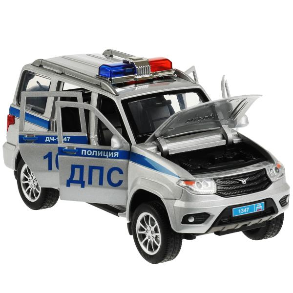 ТМ Технопарк. Машина металл свет-звук UAZ ПАТРИОТ ПОЛИЦИЯ 17,8 см, двери, инерция 341157 ТМ Технопарк. Машина металл свет-звук UAZ ПАТРИОТ ПОЛИЦИЯ 17,8 см, двери, инерция 341157 купить mirdetstva-gran.ru