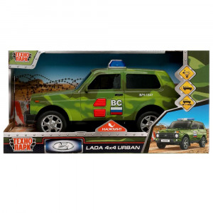 ТМ Технопарк. Машина пластик свет-звук LADA 4x4 URBAN КАМУФЛЯЖ 19,5 см 335687