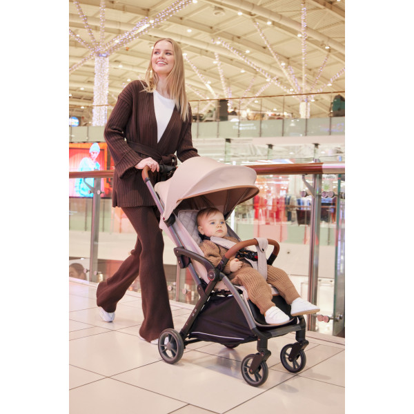Коляска прогулочная Mowbaby Atom Beige Коляска прогулочная Mowbaby Atom Beige