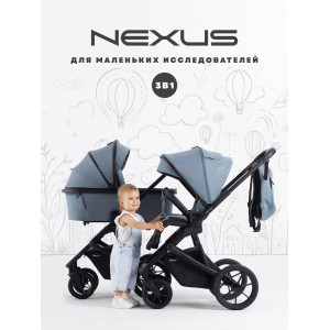Коляска 3 в 1 Rant Basic Nexus Blue Mirage