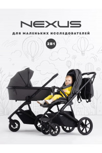 Коляска 2 в 1 Rant Basic Nexus Dark Shadow