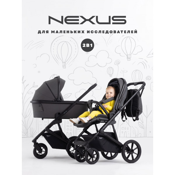 Коляска 2 в 1 Rant Basic Nexus Dark Shadow Коляска 2 в 1 Rant Basic Nexus Dark Shadow