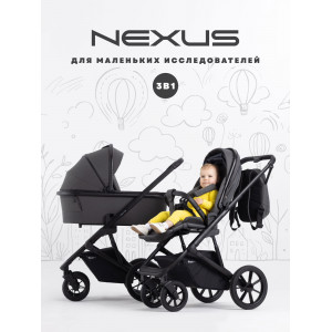 Коляска 3 в 1 Rant Basic Nexus Dark Shadow