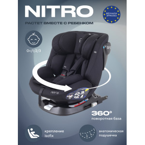 Автокресло Rant Nitro 0/1/2/3 (0-36 кг) Black