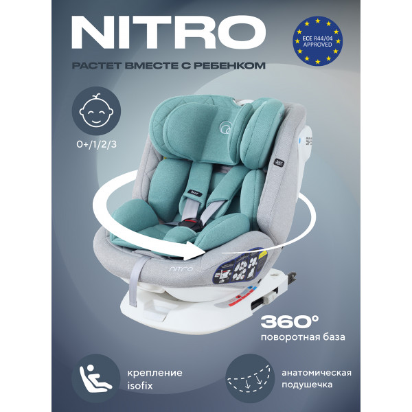 Автокресло Rant Nitro 0/1/2/3 (0-36 кг) Grey/Mint Автокресло Rant Nitro 0/1/2/3 (0-36 кг) Grey/Mint купить mirdetstva-gran.ru