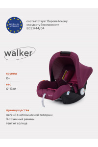 Автокресло Rant Walker Safety Line 0+ (0-13 кг) velvet purple