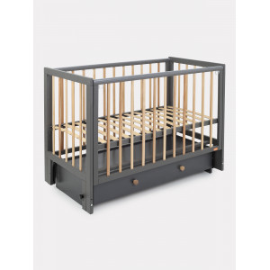 Кроватка Rant Indy Box маятник Moon grey