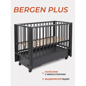 Кроватка Rant Bergen Plus маятник Moon grey