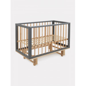 Кроватка Mowbaby Lilla маятник Moon grey