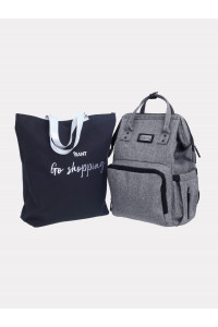 Сумка для мамы + шоппер Rant Shopping Set koala grey