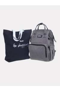 Сумка для мамы + шоппер Rant Shopping Set Trends grey