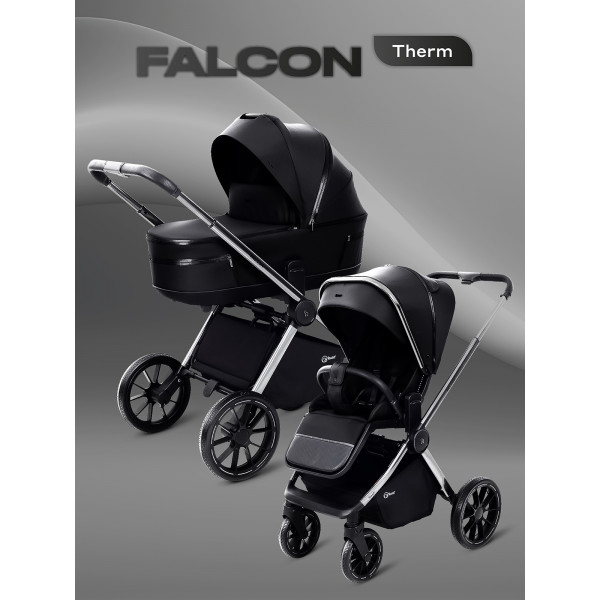 Коляска 2 в 1 Rant Falcon Therm Black