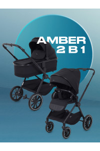 Коляска 2 в 1 Mowbaby Amber Black