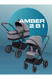 Коляска 2 в 1 Mowbaby Amber Grey