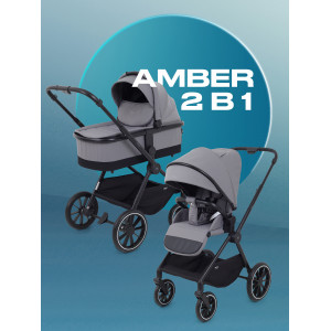 Коляска 2 в 1 Mowbaby Amber Grey