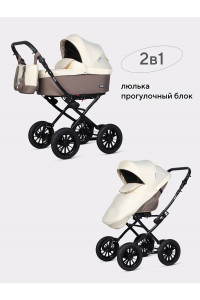 Коляска 2 в 1 Riko Basic Bella Classic 2025 06 бежевый