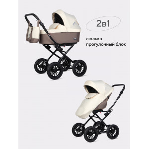 Коляска 2 в 1 Riko Basic Bella Classic 2025 06 бежевый