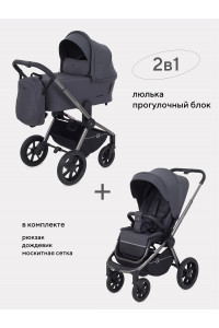Коляска 2 в 1 Rant Flex Pro 2023 RA074 Graphite