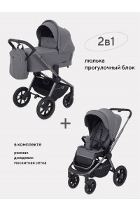 Коляска 2 в 1 Rant Flex Pro 2023 RA074 Grey