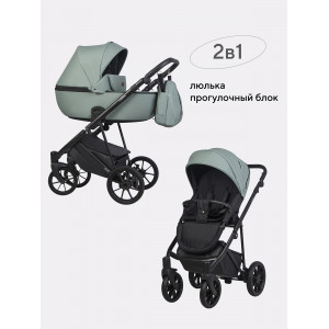 Коляска 2 в 1 Riko Basic Leon 01 Green