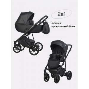 Коляска 2 в 1 Riko Basic Leon 04 Black