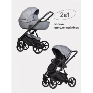 Коляска 2 в 1 Riko Basic Montana 2025 52 Grey