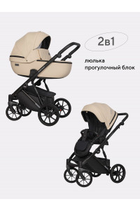 Коляска 2 в 1 Riko Basic Montana Ecco 15 ivory beige