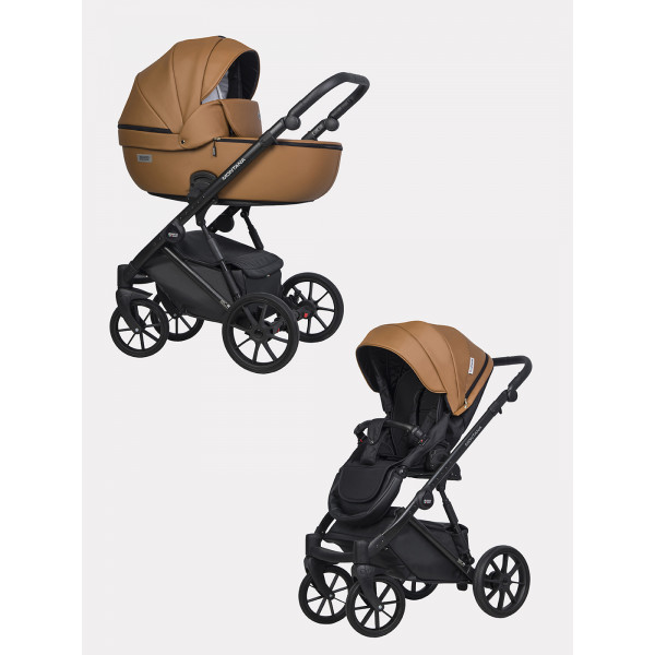 Коляска 2 в 1 Riko Basic Montana Ecco 18 Caramel Коляска 2 в 1 Riko Basic Montana Ecco 18 Caramel