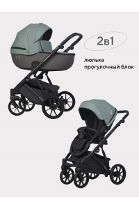 Коляска 2 в 1 Riko Basic Montana Ecco 30 Green-Grey