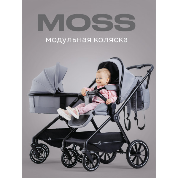 Коляска 2 в 1 Rant Moss Classic grey