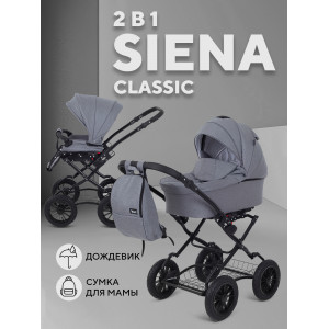 Коляска 2 в 1 Rant Siena Classic 2024 07 серый