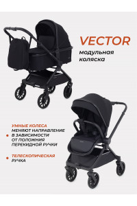 Коляска 2 в 1 Rant Vector Black