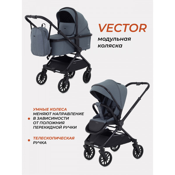 Коляска 2 в 1 Rant Vector Grey
