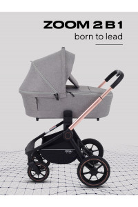 Коляска 2 в 1 Mowbaby Zoom PU gold beige