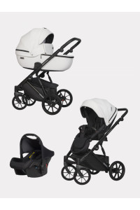 Коляска 3 в 1 Riko Basic Montana Ecco 11 white