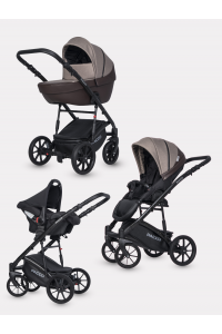 Коляска 3 в 1 Riko Basic Pacco 07 mokka