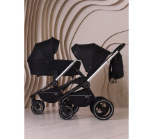 Коляска 3 в 1 Mowbaby Zoom PU silver black