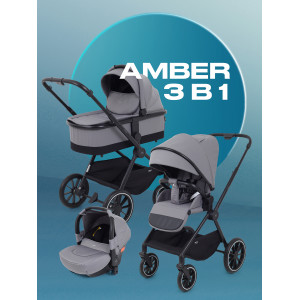 Коляска 3 в 1 Mowbaby Amber Grey