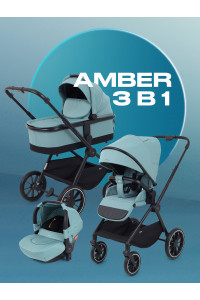 Коляска 3 в 1 Mowbaby Amber Mint