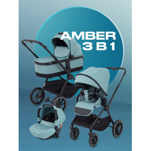 Коляска 3 в 1 Mowbaby Amber Mint