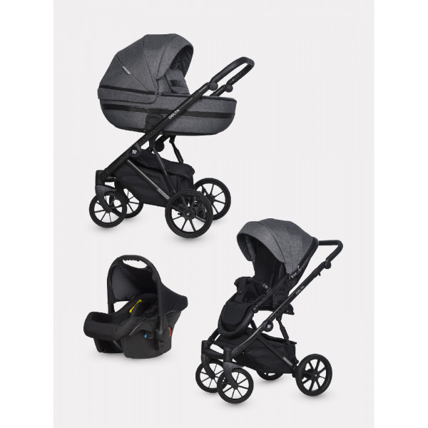 Коляска 3 в 1 Riko Basic Delta 05 Carbon купить mirdetstva-gran.ru