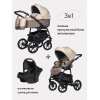 Коляска 3 в 1 Riko Basic Bella 06 бежевый Коляска 3 в 1 Riko Basic Bella 06 бежевый