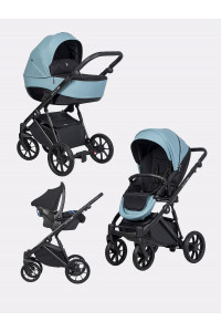 Коляска 3 в 1 Riko Brano Pro Crystal blue