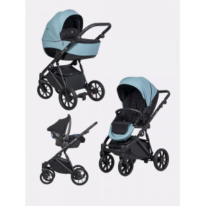 Коляска 3 в 1 Riko Brano Pro Crystal blue